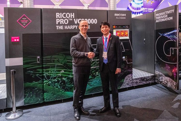 Cimpress to expand application capabilities following investment in a RICOH Pro™ VC80000 high speed inkjet press